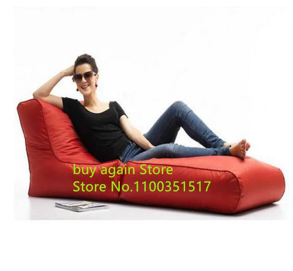 extra long folding bean bag sun lounger outdoor beanbag sleeping cushion foldable sofa cover