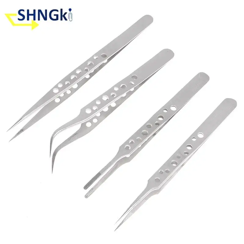 정밀 산업용 핀셋 정전기 방지 자기 스테인레스 스틸 핀셋 세트, 전자 납땜 유지 보수 수공구
