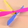 5/30Pcs Plastic Bamboo Dragonfly Shape Hand Push Flying Propeller Outdoor Sports Toy Gift Rotating Flying Arrow Outdoor Games 5