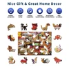 Greedy Cat-Wooden Jigsaw Puzzle Art, Unique Animal Shaped Pieces, DIY Leisure Game Fun Toy Gift Suitable Family Friends 3