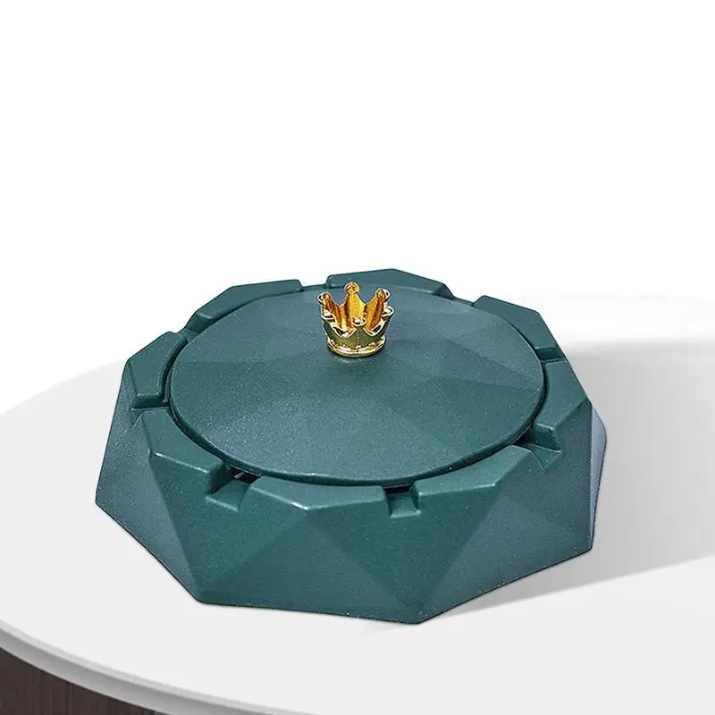 

Durable Ash Storage Tray Smoke Accessories Ash Holder Style Crown Top Ashtray Home Decoration Ash Storage