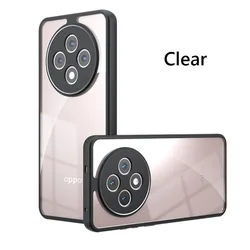 Enhanced Protective Clear Matte Back Phone Case - Soft TPU+PC Composition for Reno12F 5G (Transparent)