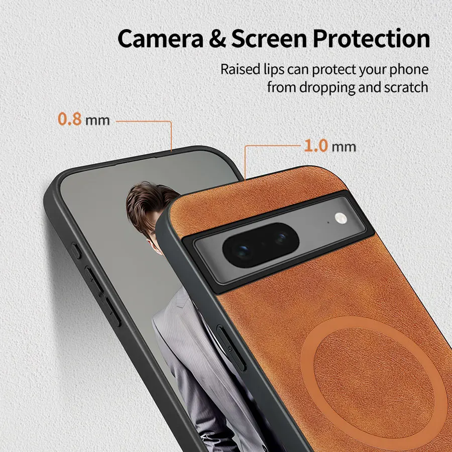 Premium PU Leather Anti-Fingerprint Soft Touch Non-Slip Full Protection Case