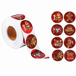 500pcs Kraft Paper Thank You Stickers (Gingerbread man)