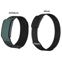 Adjustable Nylon Sport Band - Breathable Loop Design Fitness Tracker Strap, 22mm - 26cm (Black)