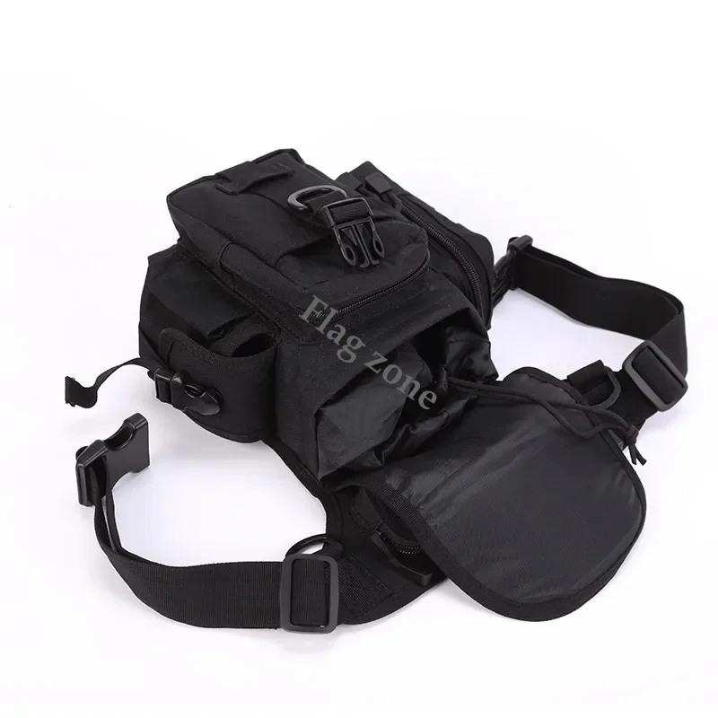 Molle Drop Leg Bag Waist Waterproof Men Outdoor CS Airsoft Wargame Equipment Fanny Pack Hunting Motorcycle Cycling Thigh Pouch 5
