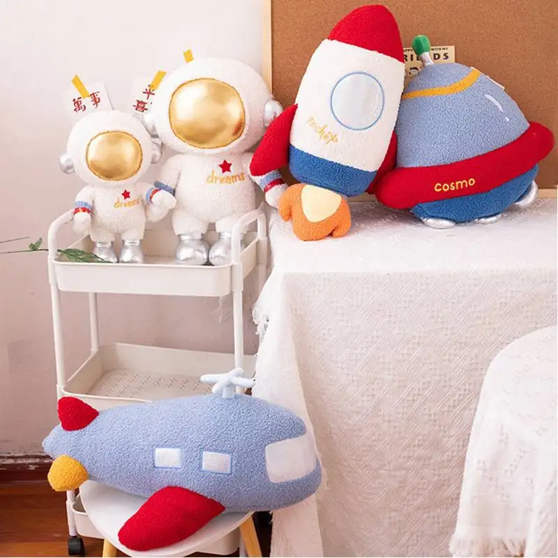 

Kids Spaceship Cushions Plane Shape Throw Pillows Hold pillow Baby Room Decor Baby Photo Props Parents Telling Story Props