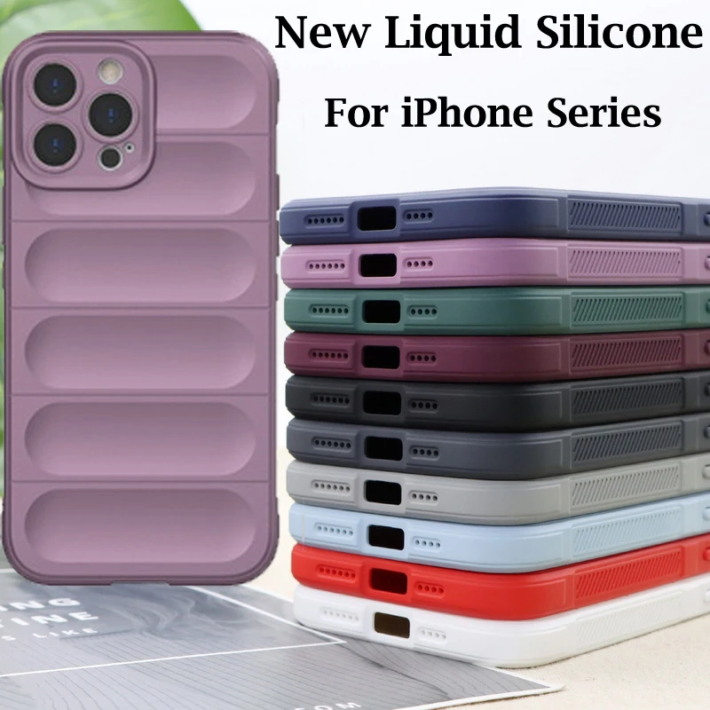Silikon Darbeye Dayanıklı Darbe Adım Telefon Kılıfı Apple iPhone 15 14 13 12 11 Pro Max Plus Mat Kamera Koruma Yumuşak Tam_voghion.com