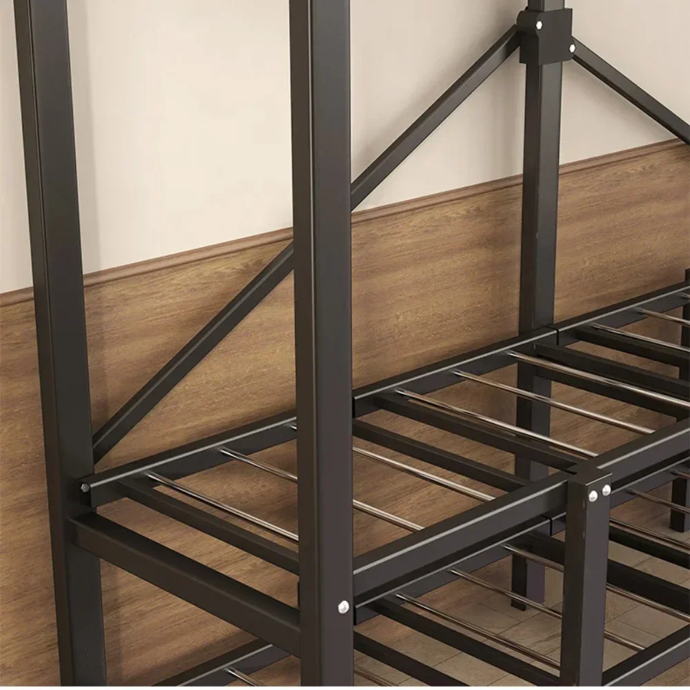 Cloth Wardrobe Fabric Wardrobe Folding Wardrobe Installation-Free Foldable Closet with Screen Curtain Simple Durable Steel Frame Dustproof Shelf