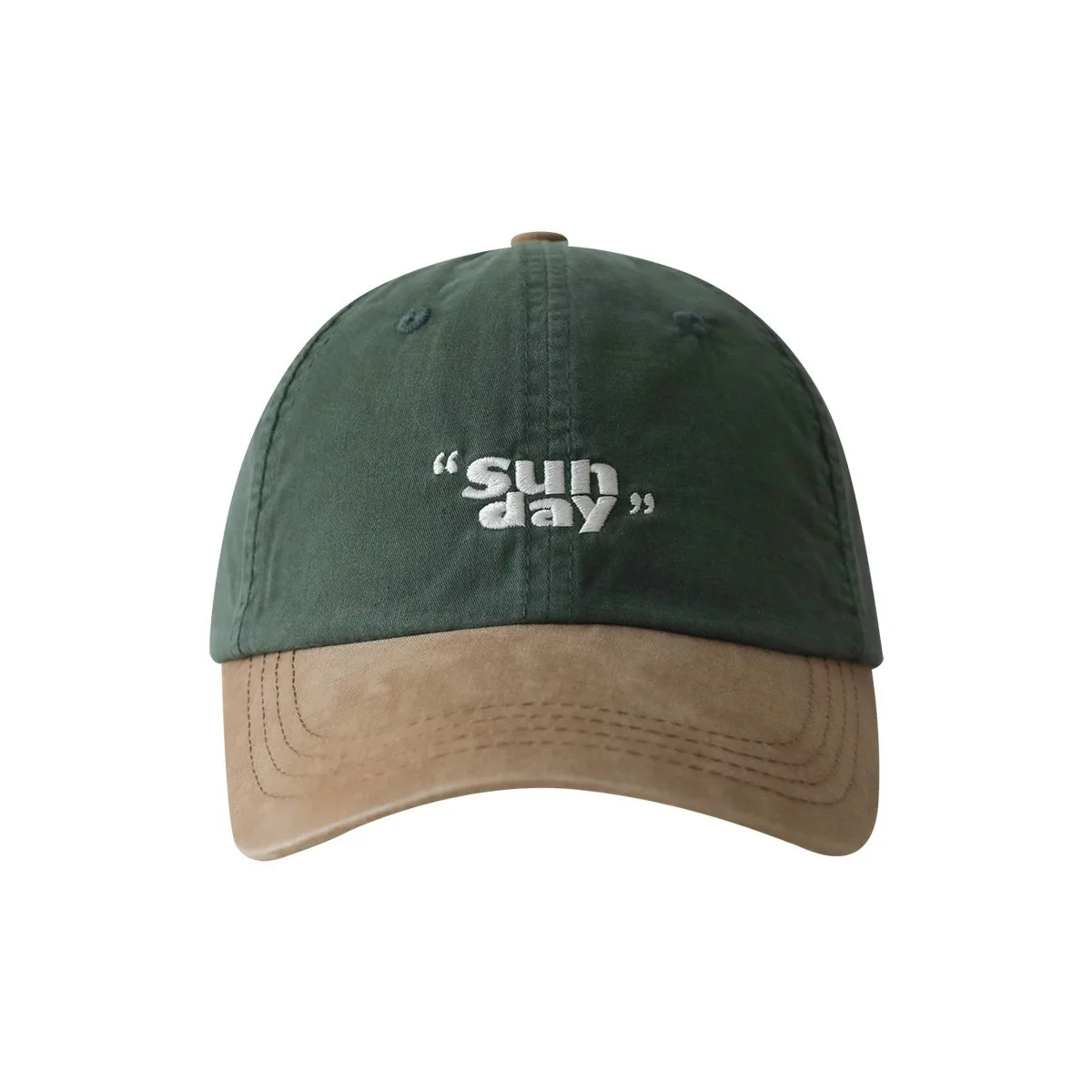 Small Niche Color Blocking Design Duckbill Cap Fashion Korean Outdoor Retro Sports Hat Soft Top Baseball Cap for Men Women