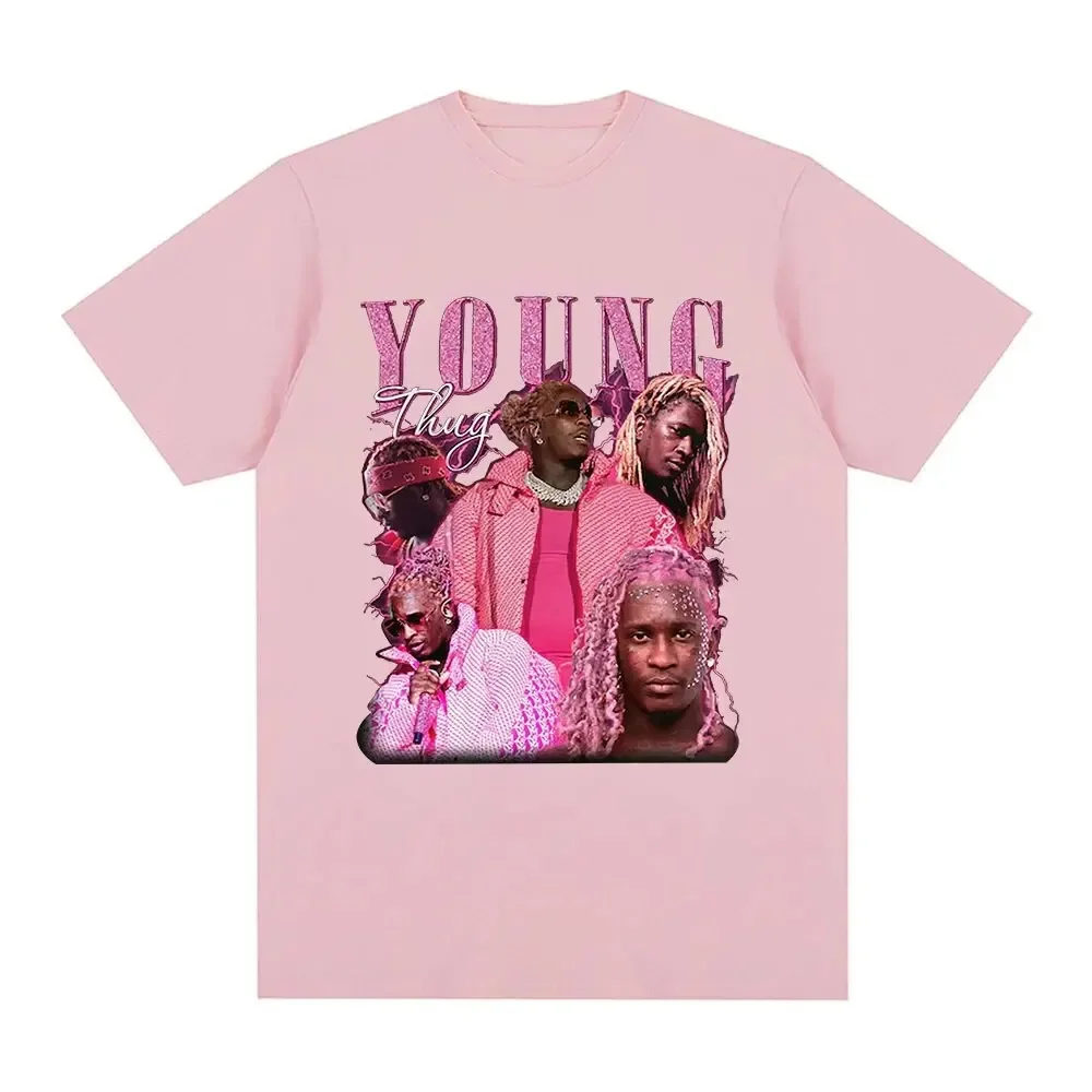 

Rapper Young Printed Cotton Pattern T-shirt Hip Hop Street Clothing Men Women Fashion Short sleeve men's T-shirt top clothing