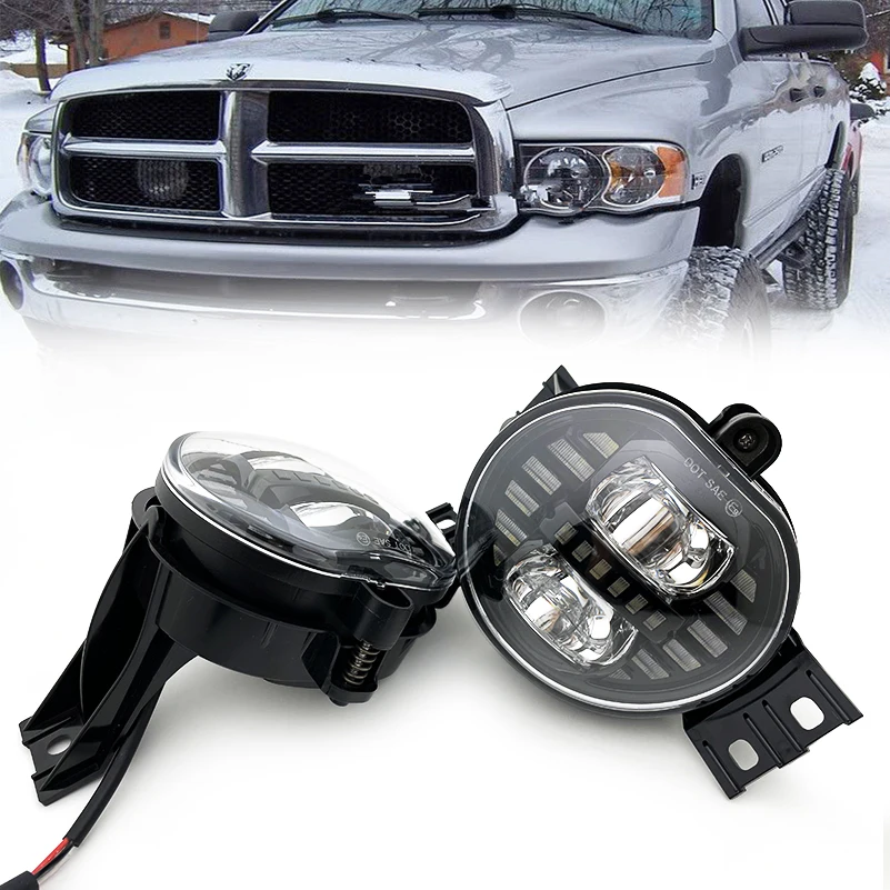 

Светодиодные противотуманные фары черного цвета, 70 Вт, для 2003-2009 Dodge Ram 1500 2500 3500 Durango