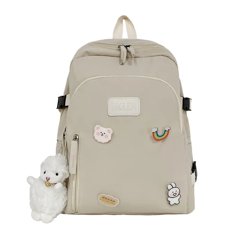 

New Student Schoolbag Korean Version High School Japanese Campus Backpack Casual Large-capacity Waterproof Laptop Backpack