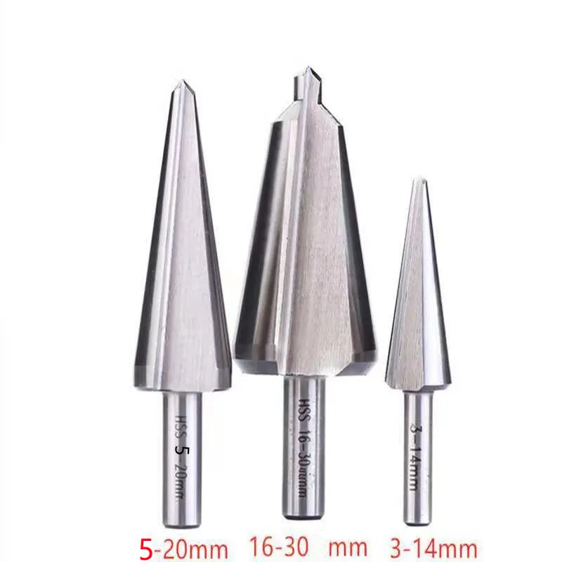 

1Pcs 6mm/8mm/10mm Taper Drill Bit Umbrella Cone Cutter 16mm-30mm 5-20mm 3-14mm Shank Umbrella Chamfer Drill HSS