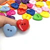 12-22mm Candy Color Heart 2-Holes Button Cartoon Resin Sewing Shirt Buttons for Diy Childern's Clothing Bag Kids Scrapbooking 2