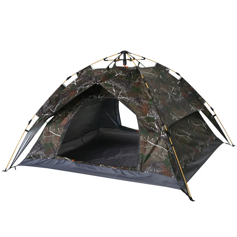 

Full automatic camouflage tent outdoor camping thickened rainproof 2 air defense rainstorm outdoor camping tent for two people