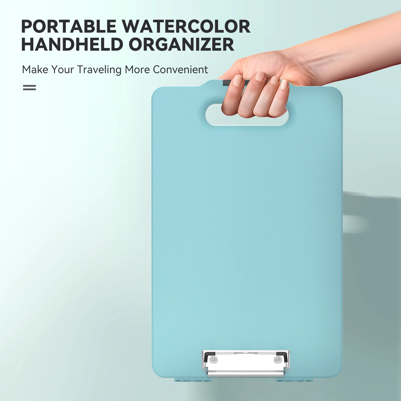 MeiLiang Travel Watercolor Paint Set Includes 48 Colors Watercolors + Paper(20 Sheets) + Paint Brush