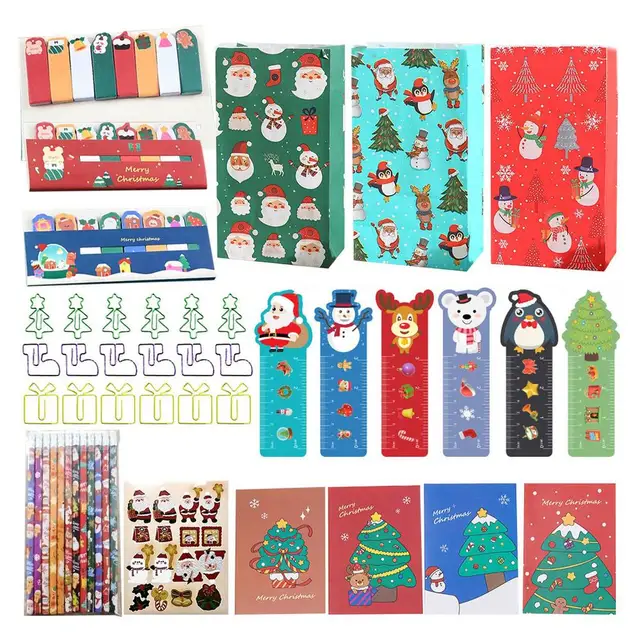 Stationery Gift Box Kids' Stationery Set Children'S School Supplies  Kindergarten Ruler Christmas Gift Stationery Set - AliExpress