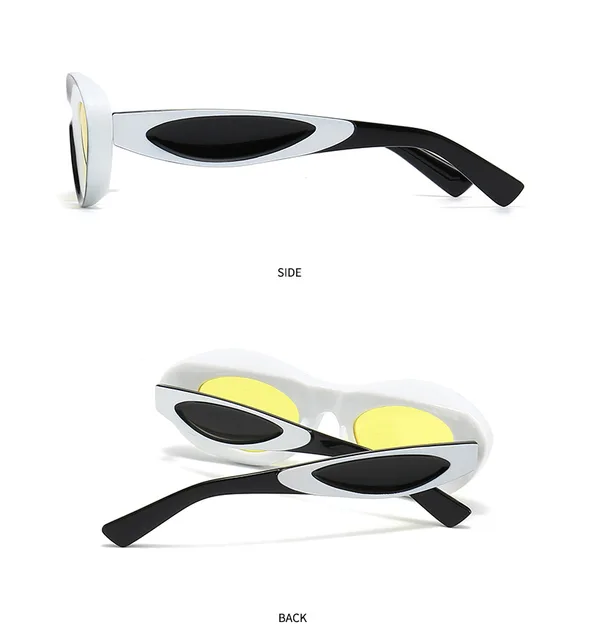 Gold 'Stretch Oval' sunglasses Balenciaga - Vitkac France