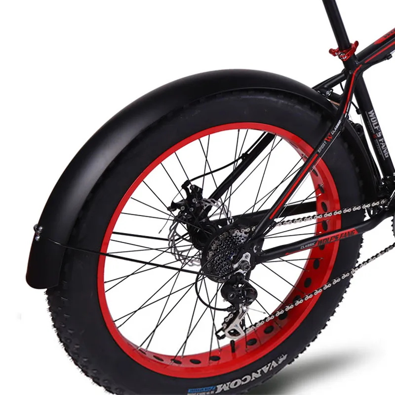 Bicycle Fender Wolf's Fang 26*4.0 Fat Snow Wide Tire Iron Material