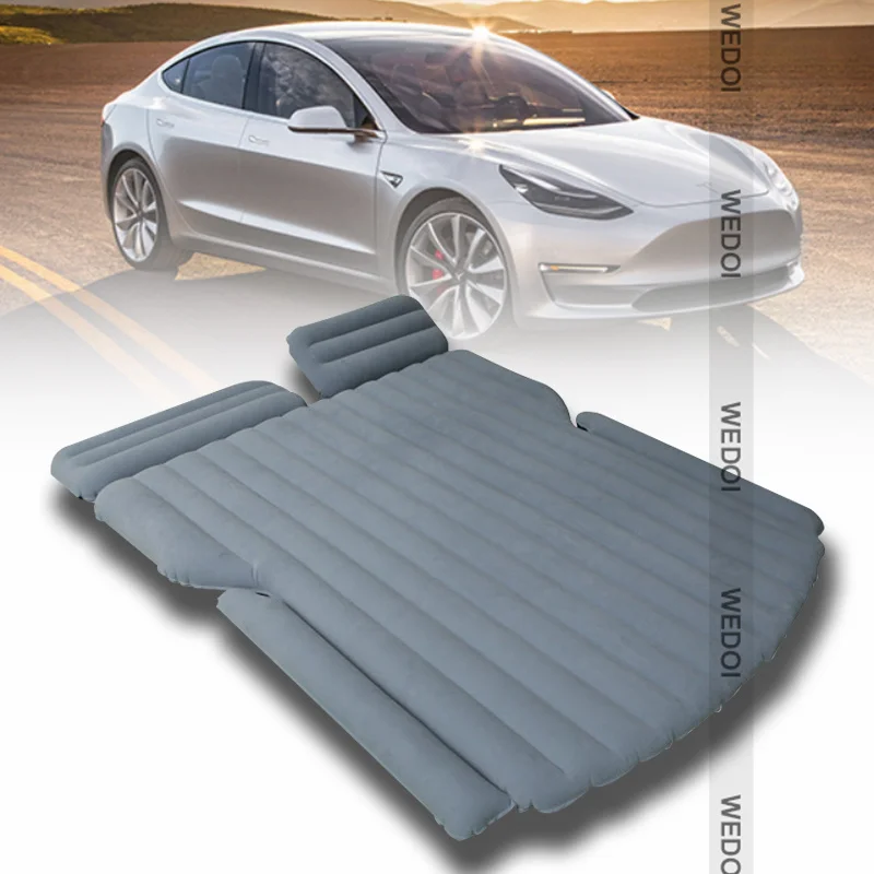 Car Inflatable Air Mattress For Tesla Model Y Portable Camping Bed Cushion For Tesla Accessories with Electric Pump