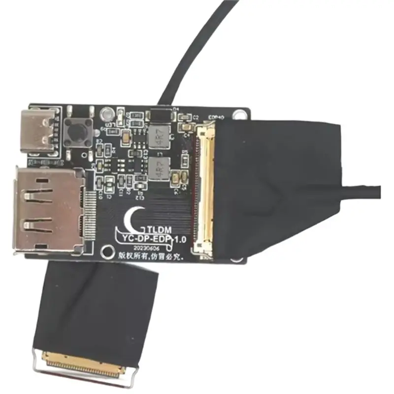 휴대용 LCD 디스플레이용 HJ-EDP 드라이버 보드 4K 8K 120HZ DP에서 EDP Edp 40P 40PIN 케이블 0.4 포함