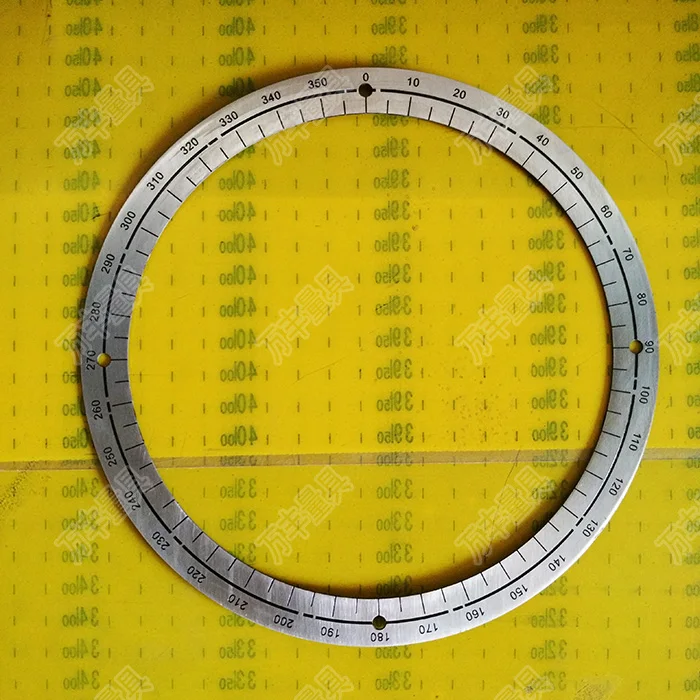 Outer diameter: 185mm 360-Degree Dial Stainless Steel Disc Perforated Dial