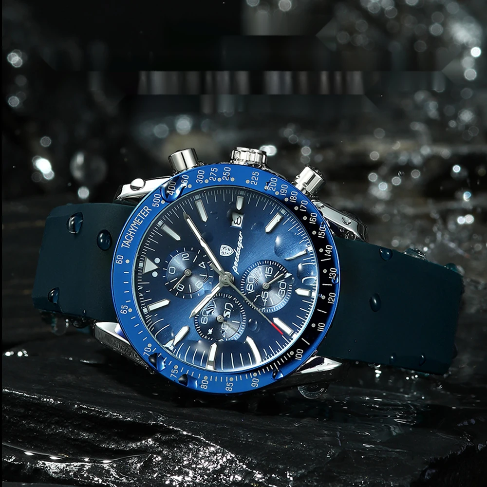 Orologio cronografo uomo impermeabile automatico meccanico affari_voghion.com