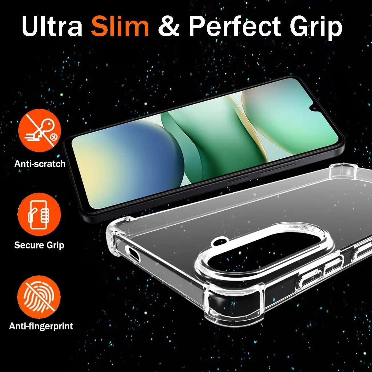Clear Silicone Gel Phone Case - Shockproof Protective Bumper Cover