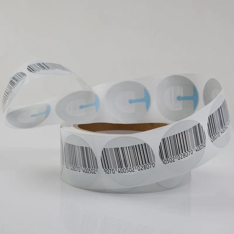 20000pcs/lot R40mm 8.2mhz round EAS rf soft label rounded rf security soft tags (1 carton)