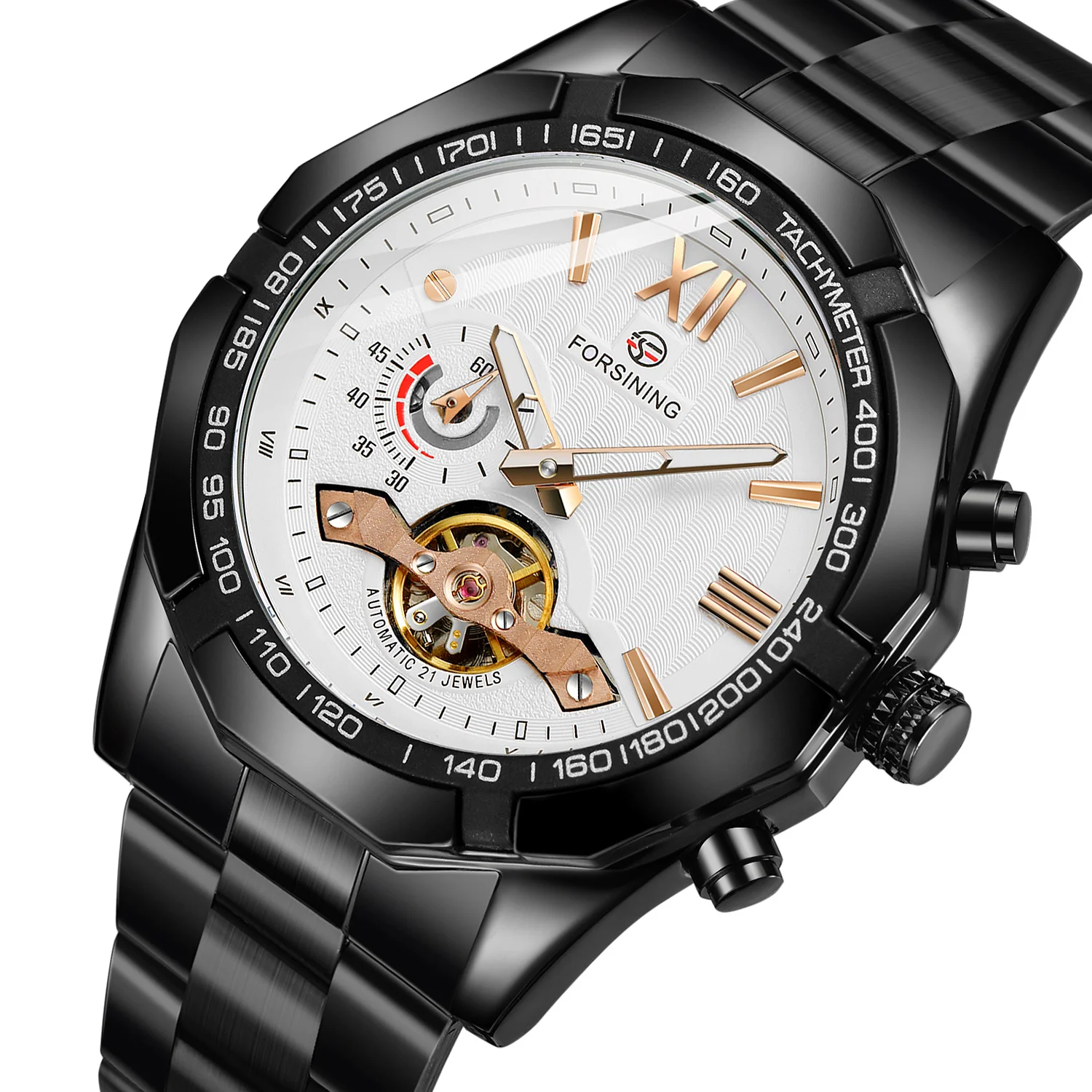 Forsining 373A Watches The New Listing Arrivial Tachymeter Tourbillion Luminous Automatic Mechanical For Men best Gift