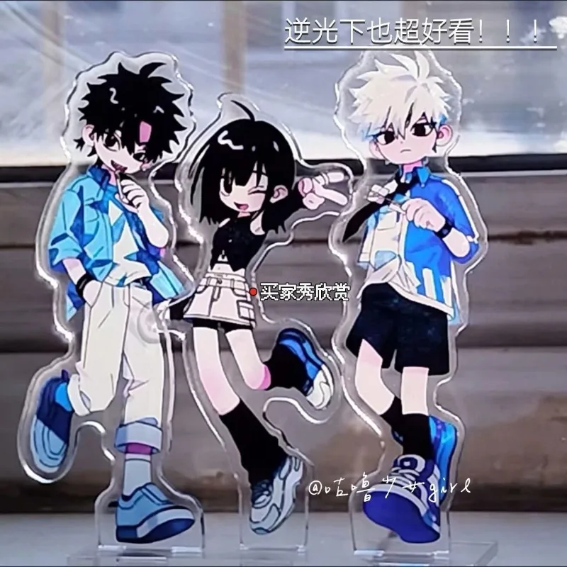 Rin Charles Lucas Anime Acrilico Stand Link Click Cartoon Desktop Display Accessori Cartoon Goods Collection Room Ornament Gift