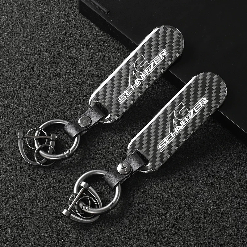 Car Keychain Key Ring Car Carbon Fiber Leather For Bmw Ac Schnitzer M 3