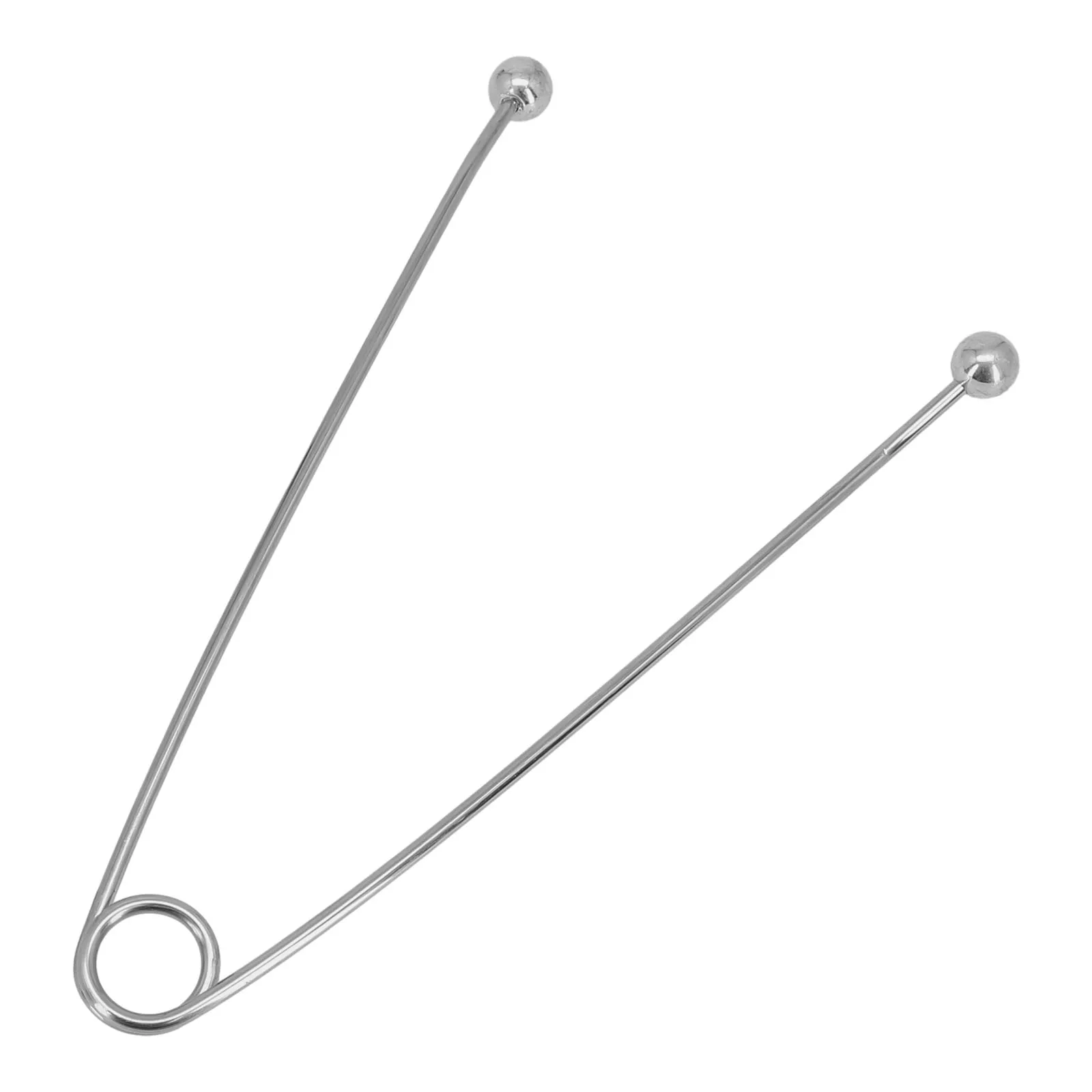 

1pc Fish Mouth Opener Stainless Steel 18.5x10.5cm No Rust Strong Elasticity Easy Hook Removal Top Round Steel Ball Design