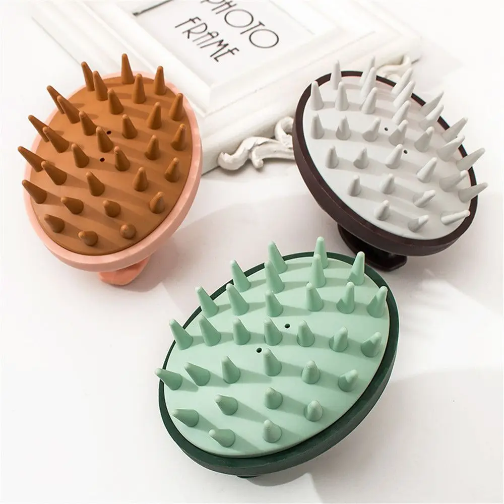 

Silicone Head Body Scalp Massage Brush Silicone Shampoo Brush Hair Washing Comb Shower Brush Bath SPA Massage Brush Hair Brush