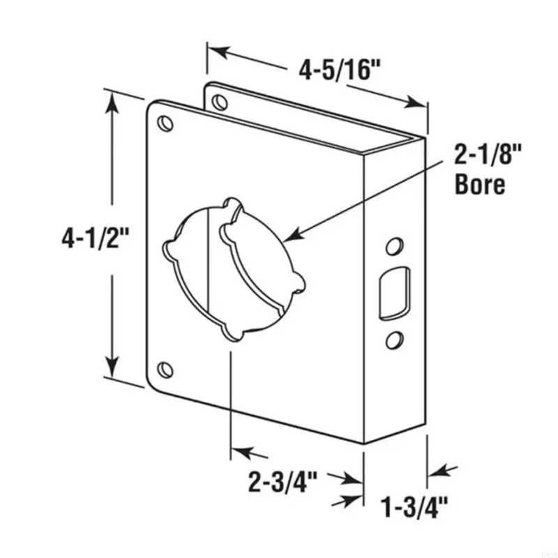 Practical Stainless Steel Door Plates for Extra Security and Durability L43B