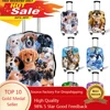 Cute Dog Panda Dinosaur Animal Print Luggage Cover Elastic 18-32 Inch Suitcase Cover 1