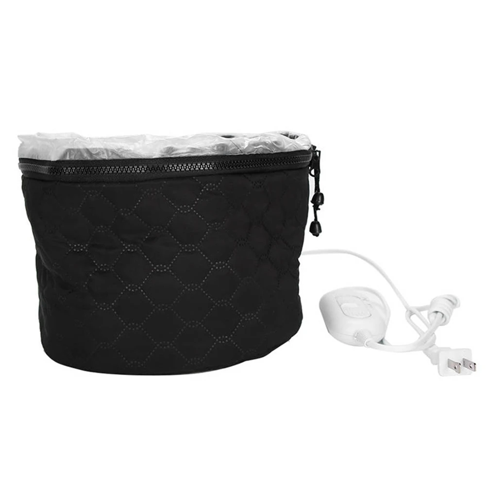Household Electric Heating Hat Cap Adjustable Hot Oil Treatment Hat Salon Barber Accessories for Hair Care US Plug