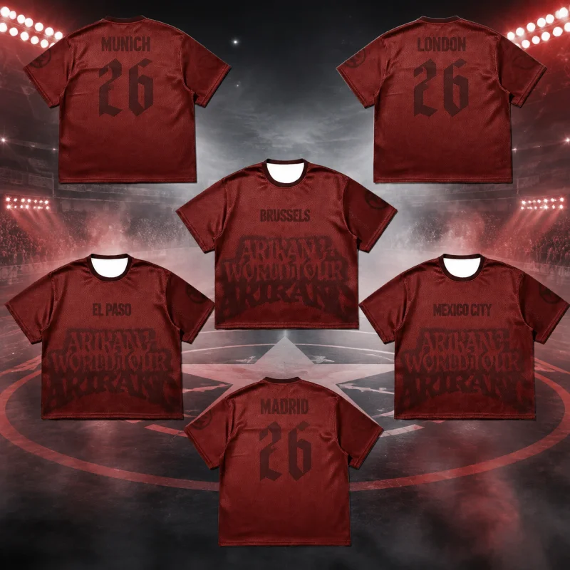 2026 Sommer Arirang Kpop World Tour 3D-Druck Fußballtrikot T-Shirt Herren Sport T-Shirt Atmungsaktiv Schnelltrocknend Familien- und Kinder-T-Shirts