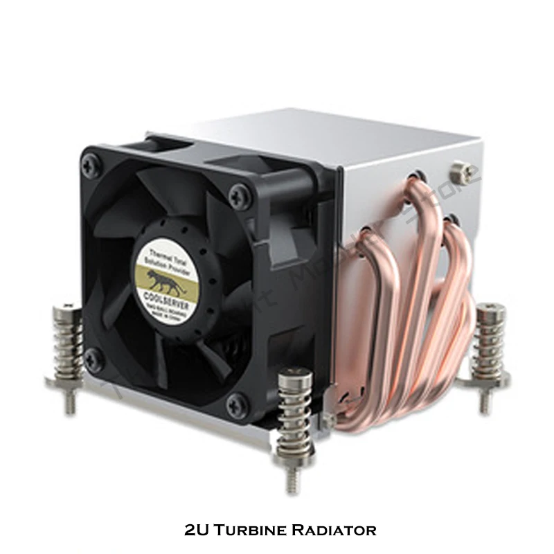 Cpu Água Refrigeração Radiador Heat Pipe Universal 2u Servidor Mute Cooler para Lga115x 2011 Amd Am3 4pin Pwm 6800rpm