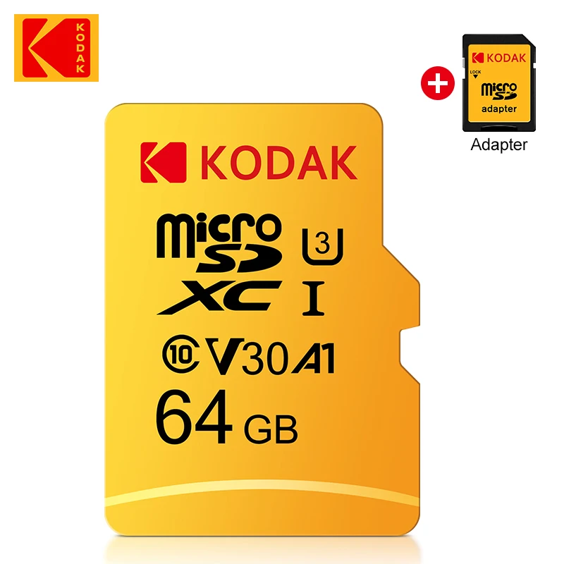 KoDak-Micro TF SD 카드 64GB 클래스 10 플래시 메모리 카드 64GB Minisd, 최대 98mb, s, 스마트폰용
