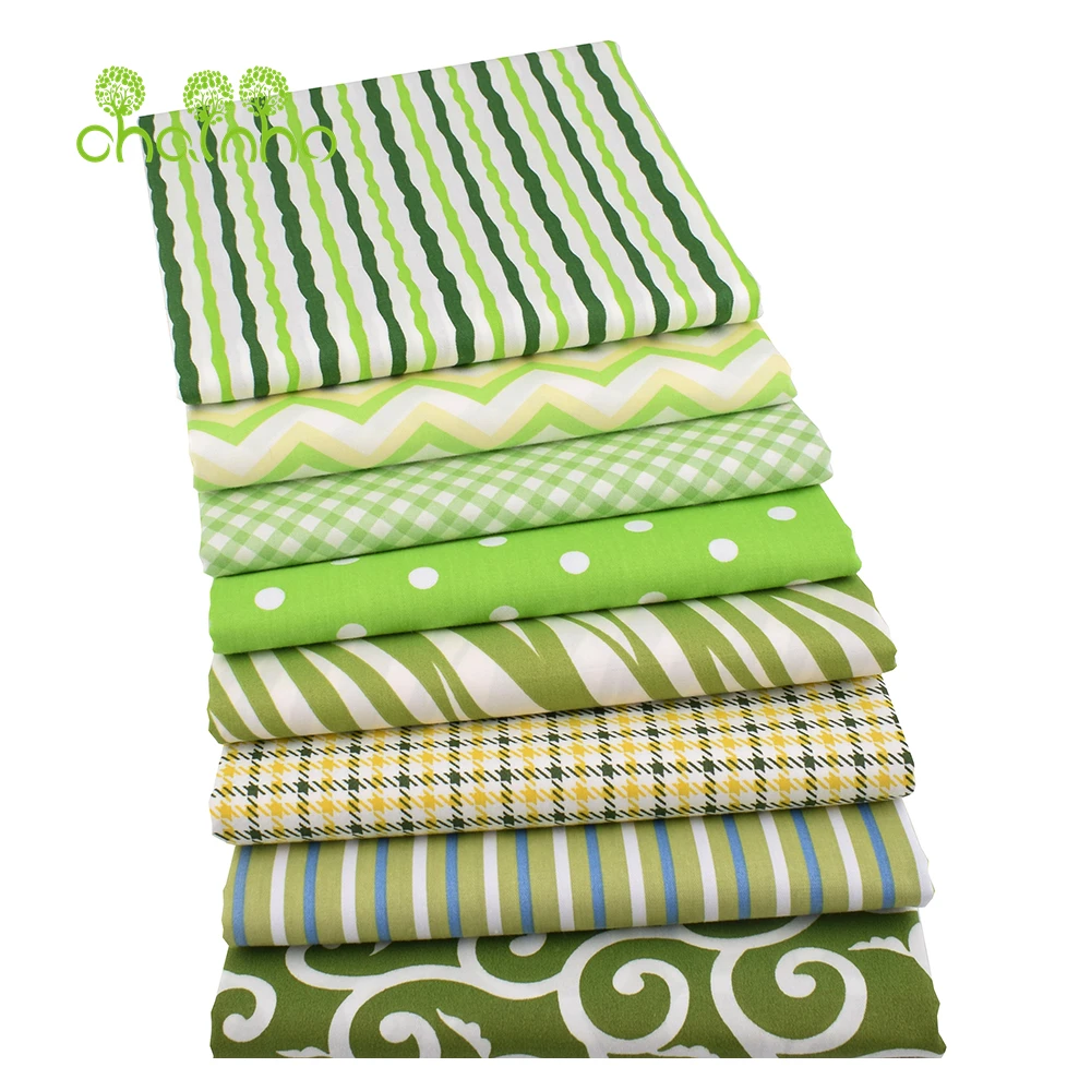 Chainho,Printed Twill Weave Cotton Fabric,DIY Quilting Sewing Material,Home Handmade Textile,Patchwork Cloth,5 Sizes,25C12