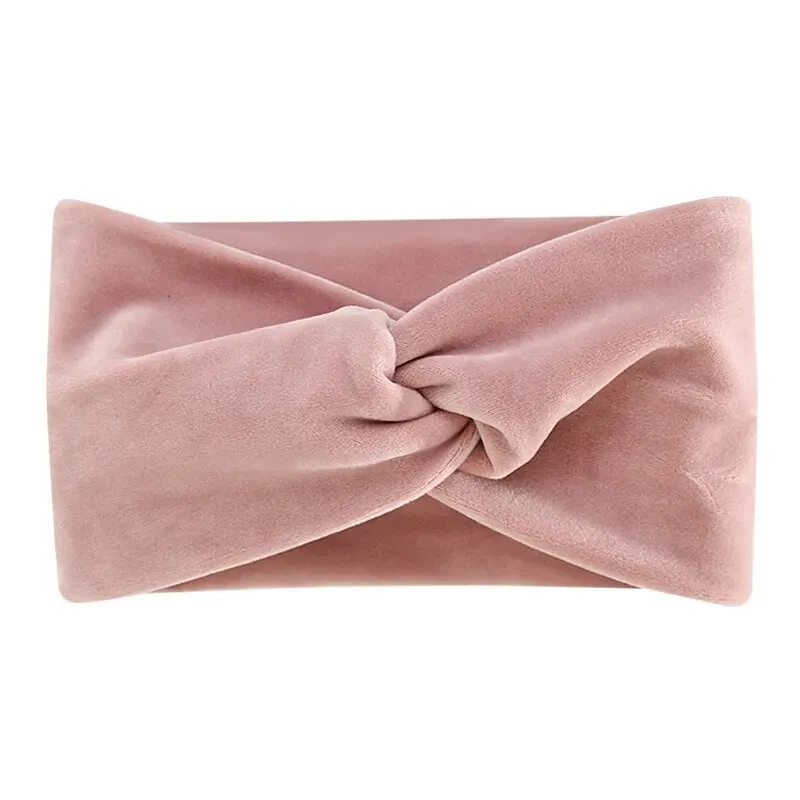 Yoga Headband Exaggerated Wide Edge Hair Hoop Korean Edition Solid Color Cotton Headband Acc sports headbands