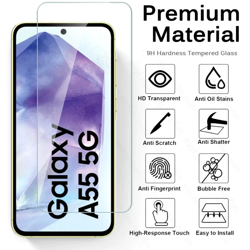 5-Pack HD 9H Tempered Glass Screen Protectors - Crystal Clear Protection