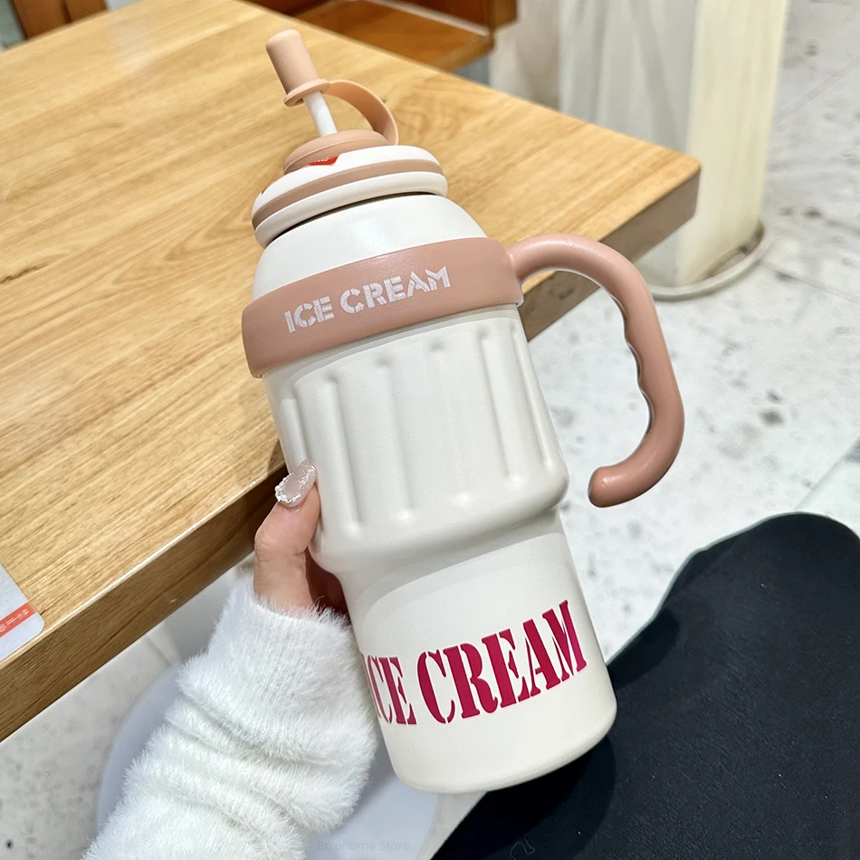 New Large Capacity Thermos Cup With Handle And Straw Stainless Stee Car Portable Travel Thermal Cup Big Mac Thermos Water Bottle - Aliexpress 15 22 New Large Capacity Thermos Cup With Handle And Straw Stainless Stee Car Portable Travel Thermal Cup Big Mac Thermos Water Bottle - Aliexpress 15