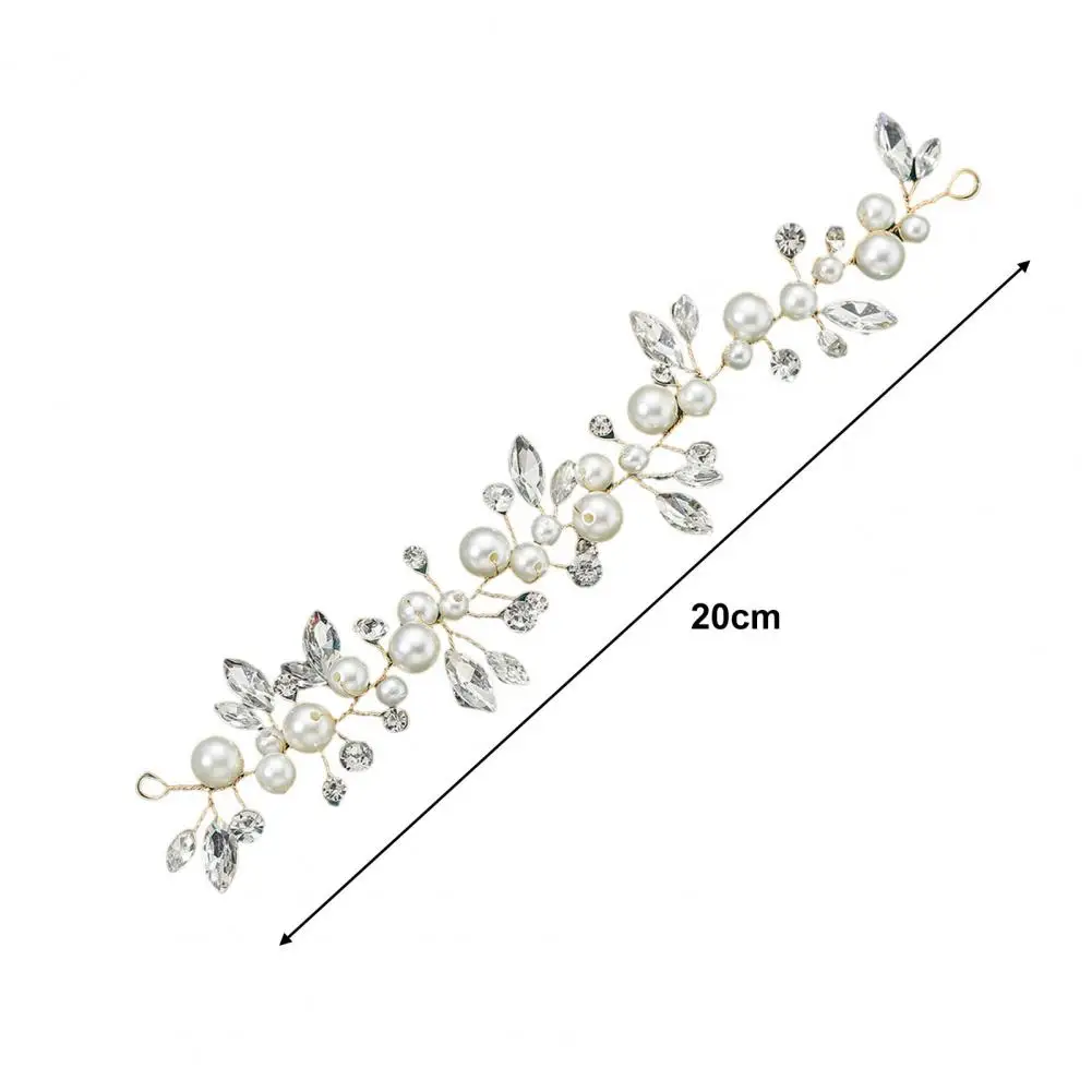 Hair Accessories Bridal Hair Accessories Fabulous Bride Headdress Wired Bride Wedding Headdress Faux Pearl Decorative Exquisite Hair Jewelry Wedding Accessories
