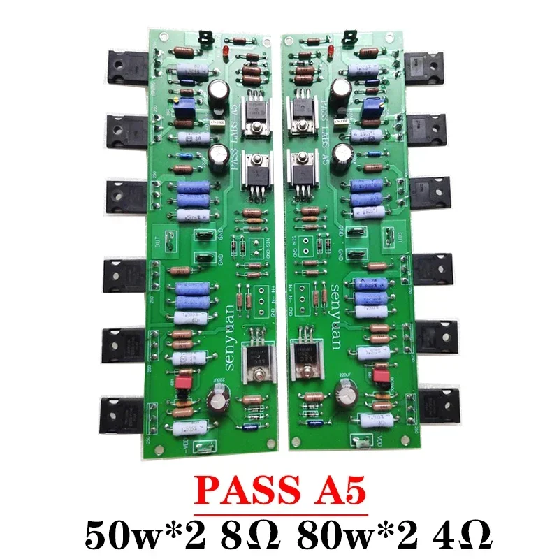 레퍼런스 PASS A5 2 채널 앰프 보드, 밸런스드 입력 XLR Diy 클래스 A 앰프 오디오, 고출력, 50w * 2