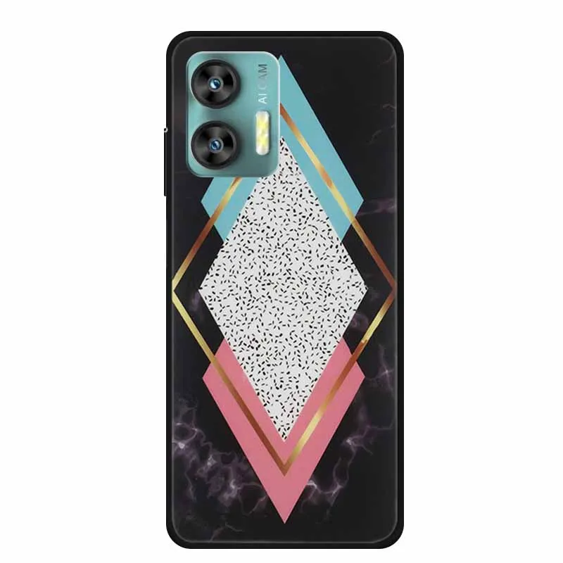 Colorful Marble Space TPU Silicone Soft Back Cover Case - Fashionable Protective