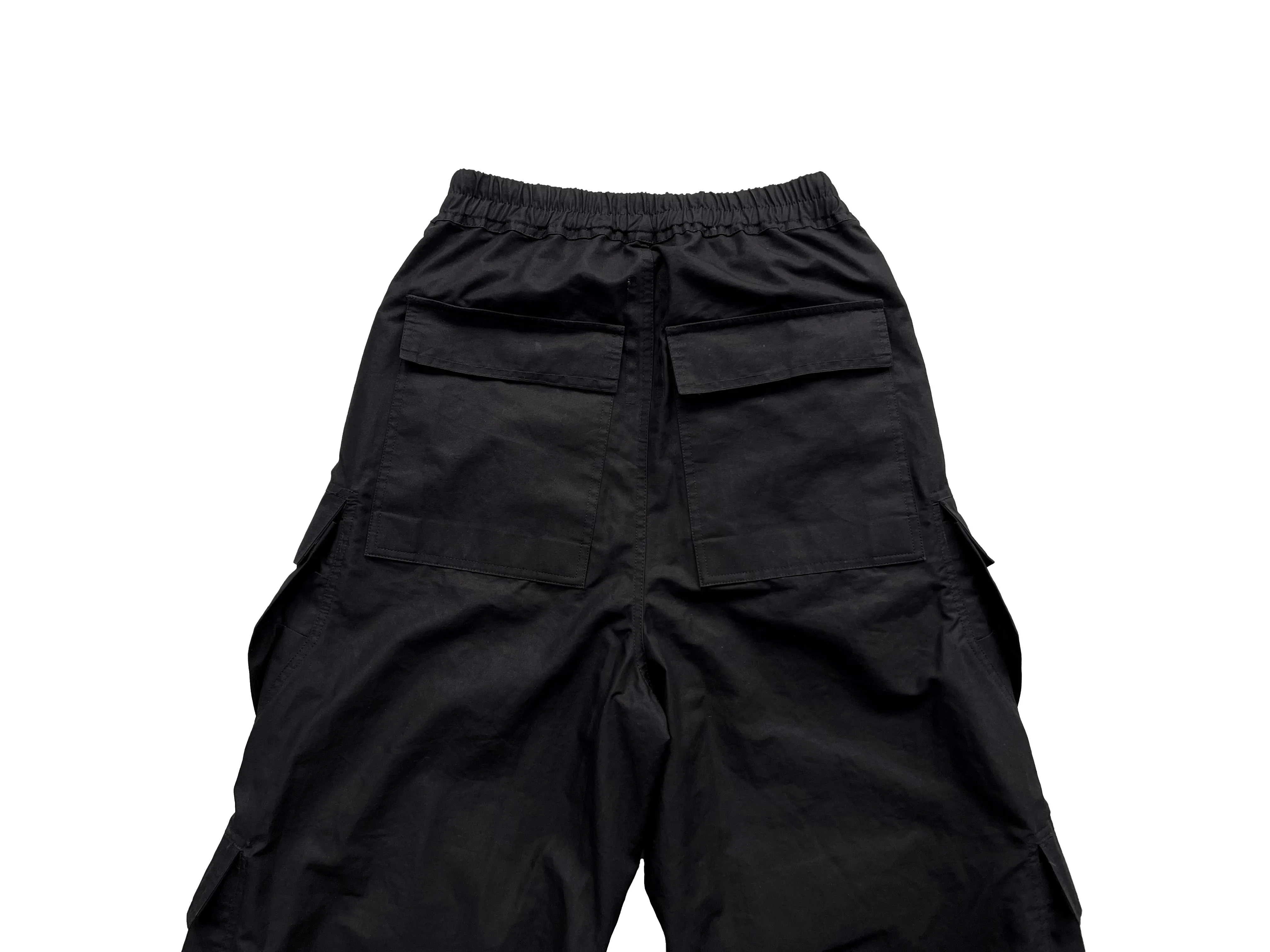 Description Picture 3 of itemBrand Rick Flared Pants Pleated Loose Solid Color Trousers Pants Straight Casual Drawstring Wide Leg Loose Pants