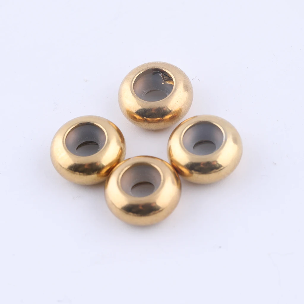 300 Perline Distanziali Tonde In Ottone 4 Mm: Oro, Oro KC, Argento Per Gioielli Fai Da Te